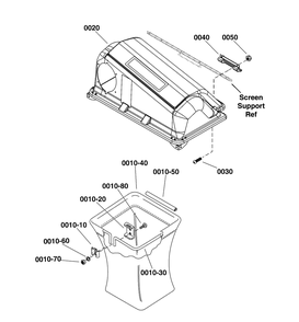Catcher Group Diagram and Parts List for 1696133A-00  Briggs and Stratton Lawn Tractor Accessories